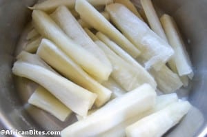 Baked Crispy Cassava Fries (Yuca Fries)