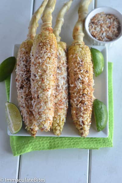 Grilled Coconut Corn