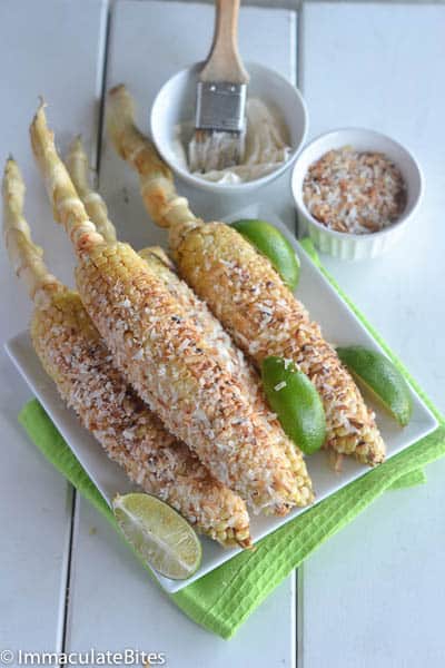 Grilled Coconut Corn