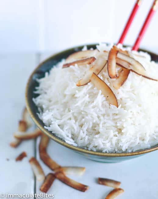 Savory Coconut Rice - Immaculate Bites