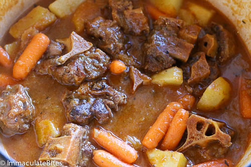 Caribbean oxtail stew