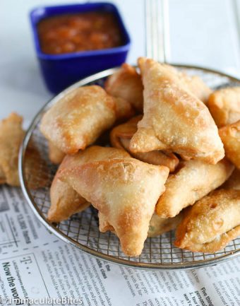 Vegetable Samosas - Immaculate Bites