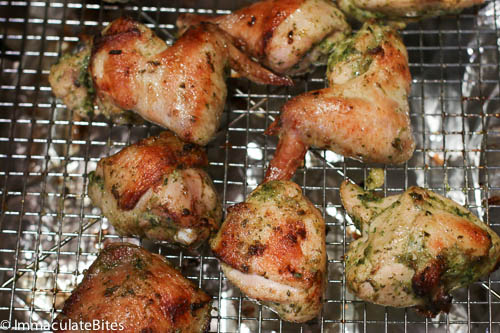 Green seasoning chicken