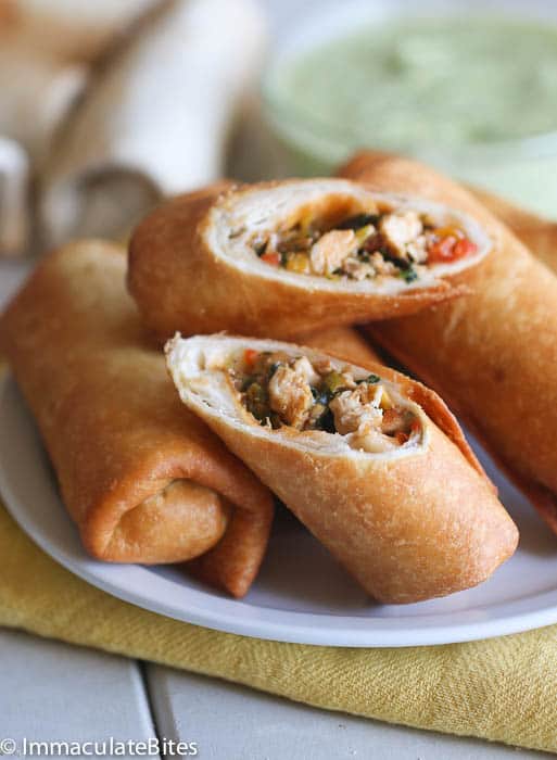 Baked or Fried South Western Egg Roll - Immaculate Bites
