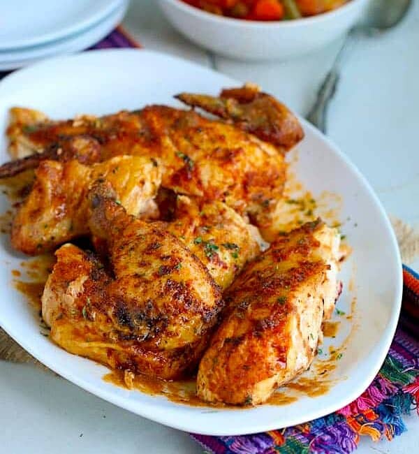 Insanely good baked chicken with East African spices