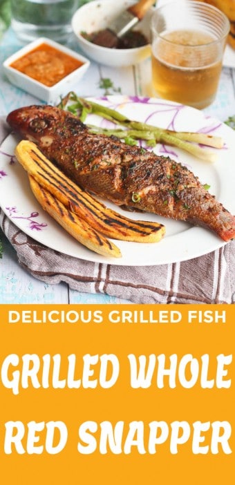 Caribbean Grilled Whole Red Snapper - Immaculate Bites