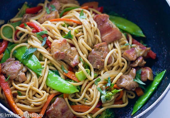 Chow Mein Caribbean Style