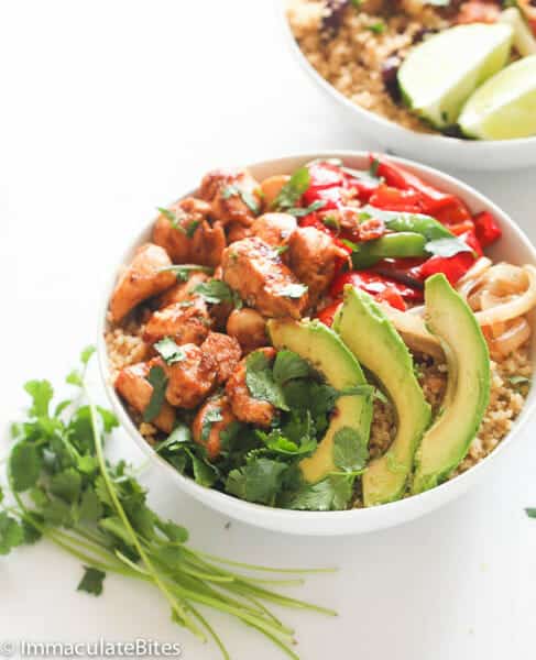 Caribbean Quinoa and Beans Bowl - Immaculate Bites