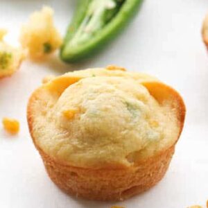 Cornbread muffins with pineapple and jalapeno
