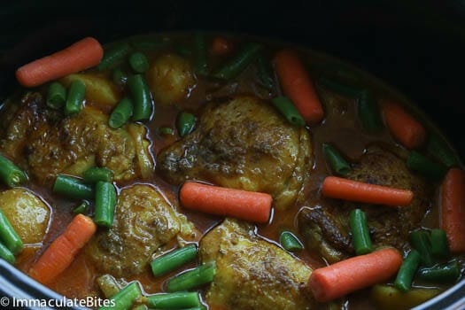 Slow Cooker Jamaican Curry Chicken - Immaculate Bites