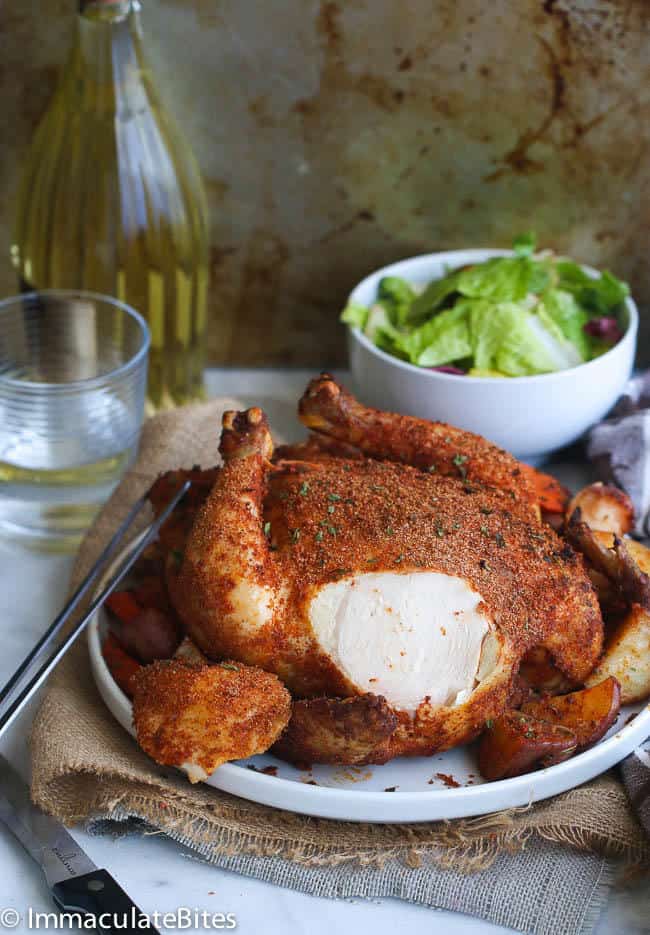Dutch Oven Whole Roast Chicken - Cooking For My Soul
