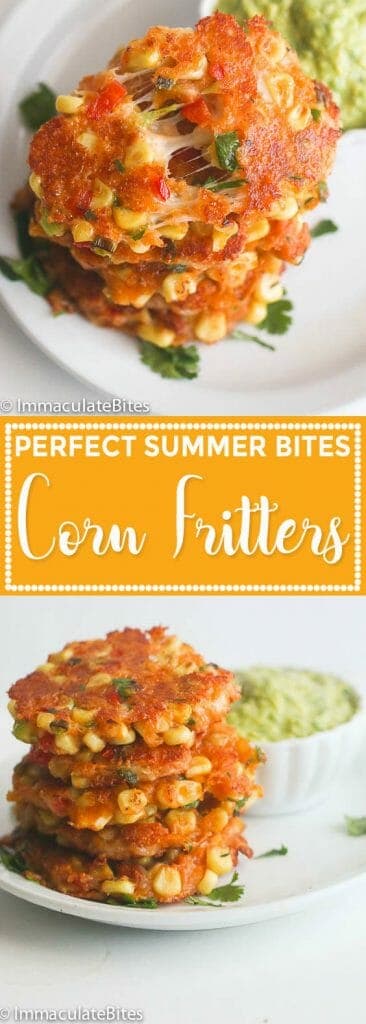 Corn Fritters - Immaculate Bites