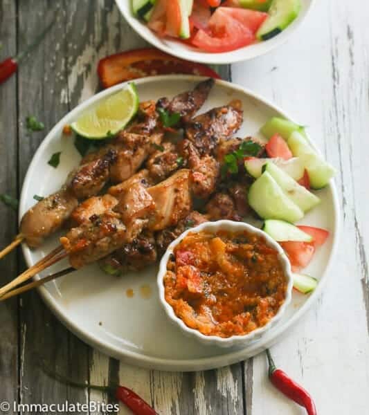 Peri Peri Marinated Chicken Skewers - Immaculate Bites