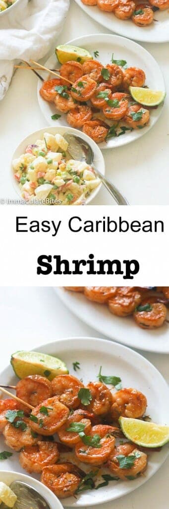 Grill Caribbean Coconut Shrimp - Immaculate Bites