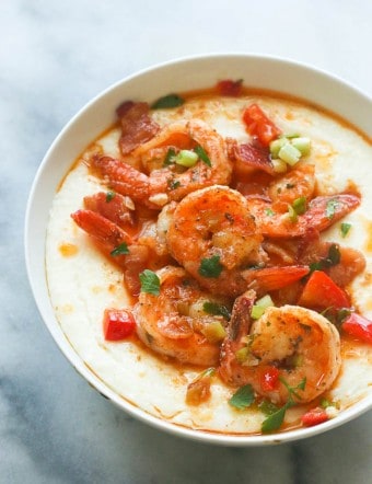 Cajun Shrimp and Grits - Immaculate Bites