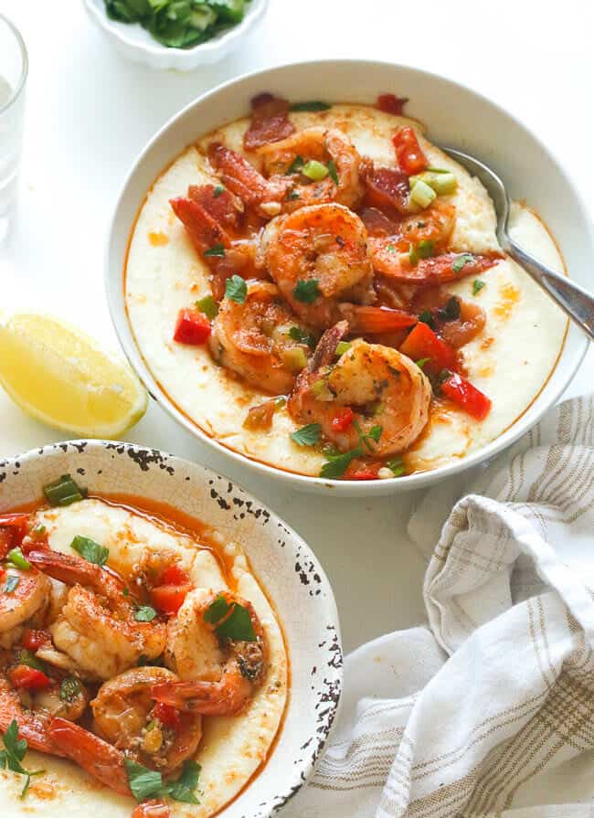 Cajun Shrimp and Grits - Immaculate Bites