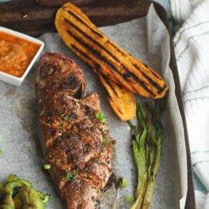 Caribbean Grilled Whole Red Snapper