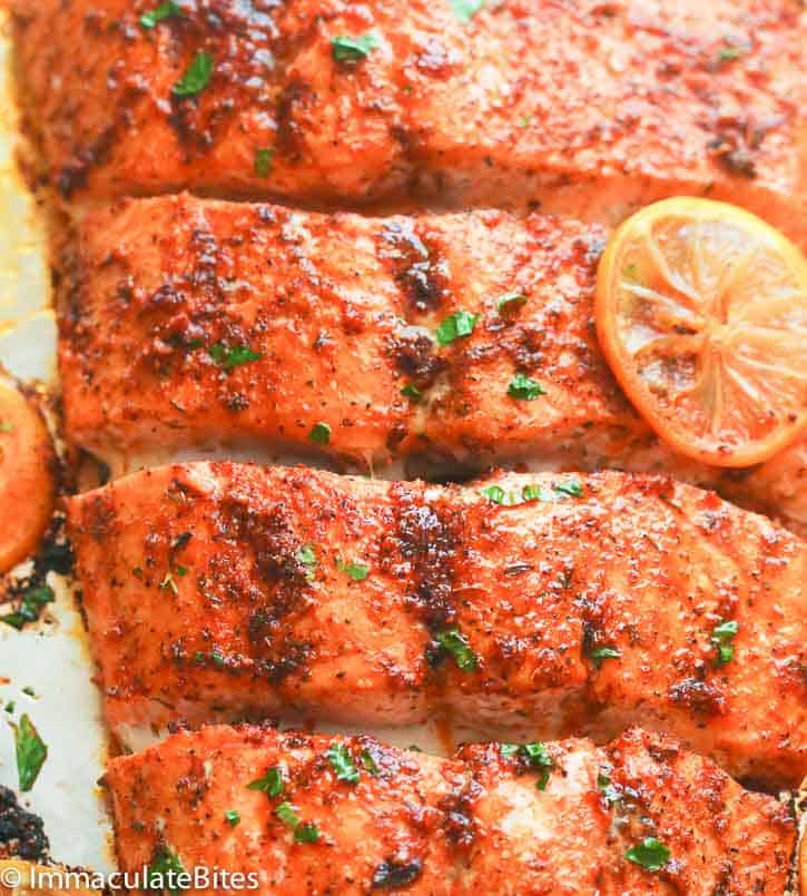 Oven Baked Salmon - Immaculate Bites