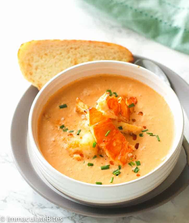 Instant Pot Lobster Bisque - The Foodie and The Fix