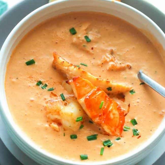 Creamy Lobster Bisque : Recipes : Cooking Channel Recipe