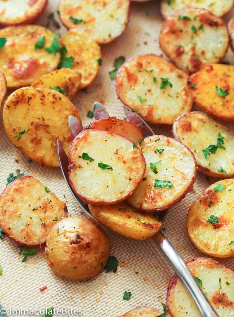 Oven Roasted Red Potatoes - Immaculate Bites