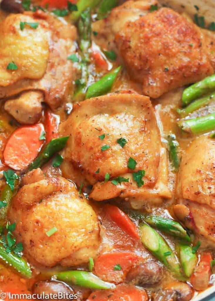 Chicken Fricassee - Immaculate Bites