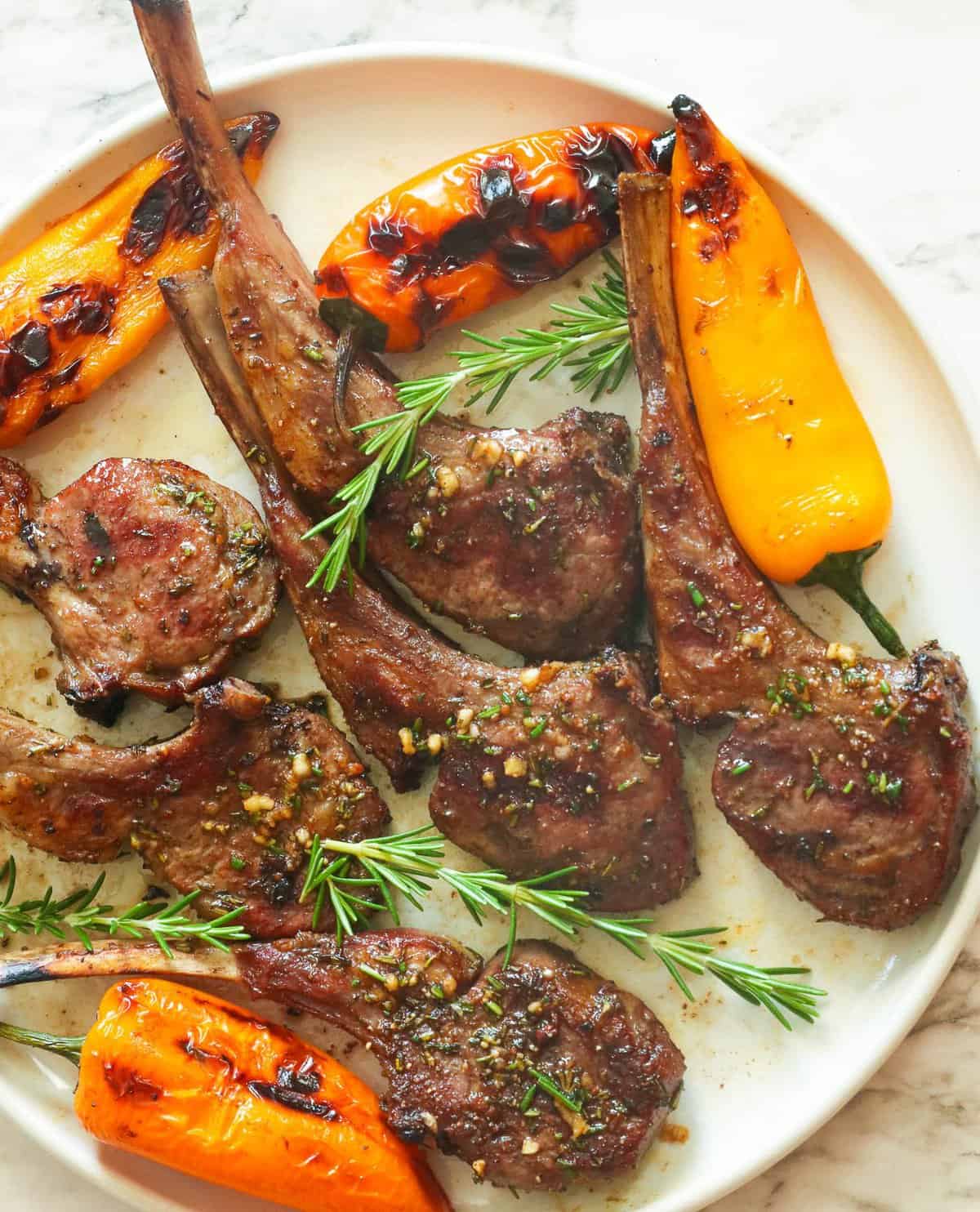 Easy Grilled Lamb Chops Recipe - Pinch and Swirl