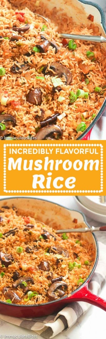 Mushroom Rice - Immaculate Bites