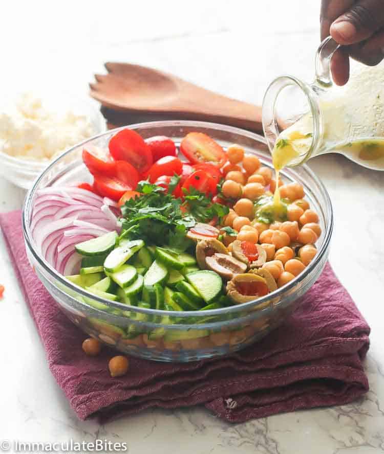 Mediterranean Chickpea Salad - Immaculate Bites