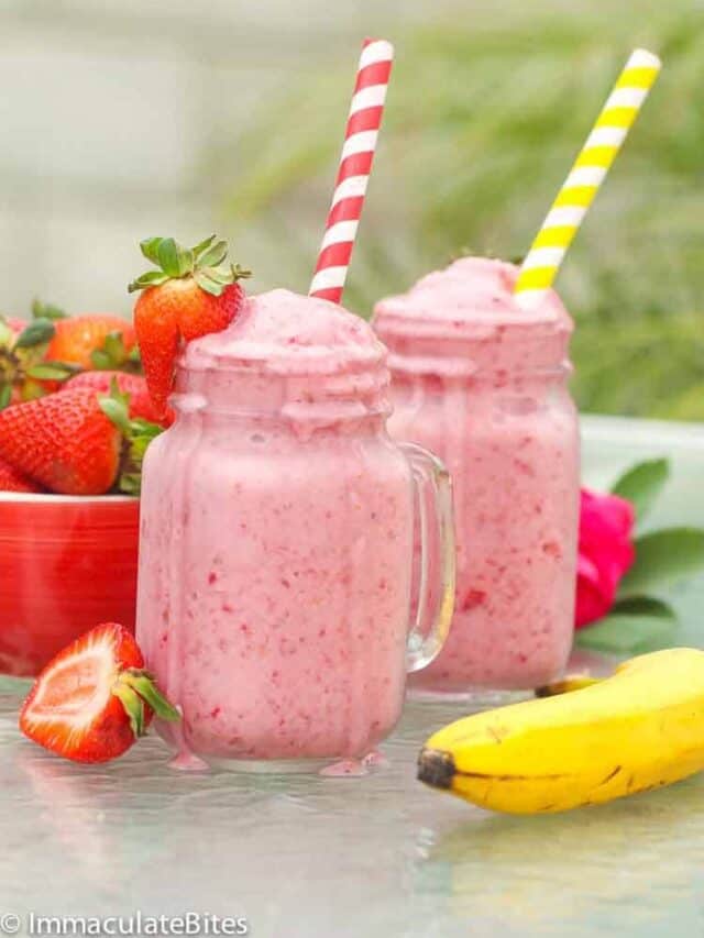 Strawberry Banana Smoothies: Delicious, Quick, Easy Summer Treat ...