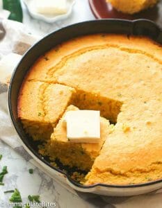 Skillet Cornbread - Immaculate Bites