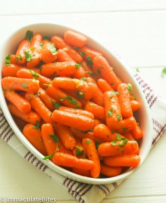 Honey Glazed Baby Carrots - Immaculate Bites