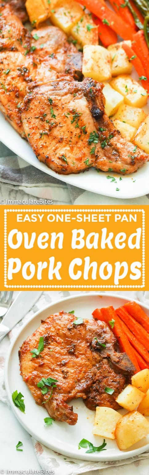 Oven Baked Pork Chops - Immaculate Bites