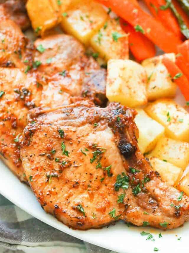 Pork chop recipes, oven baked in 30 minutes - Immaculate Bites