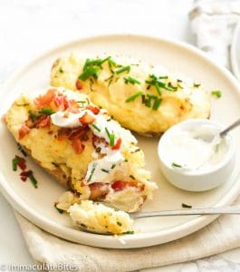 Twice Baked Mashed Potatoes