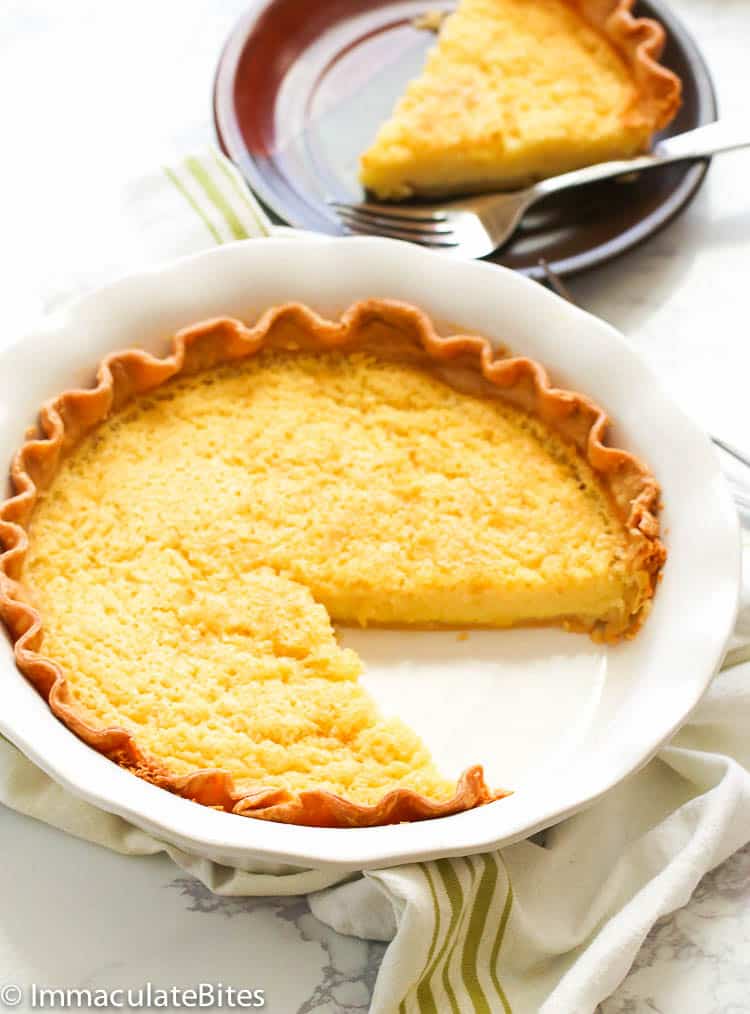 Buttermilk Pie - Immaculate Bites