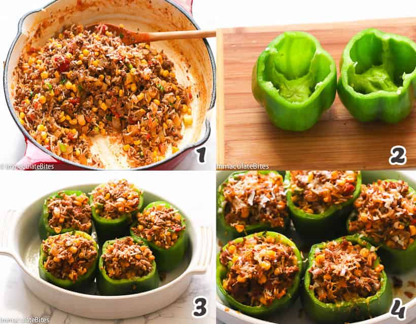 How to Make Stuffed Green Bell Peppers