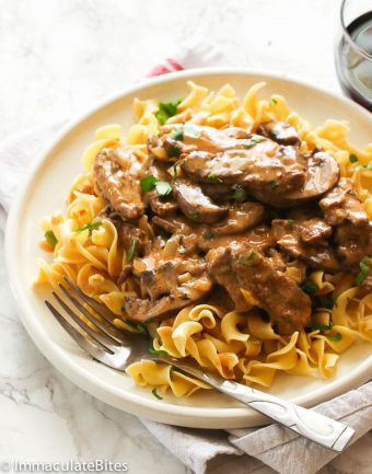 Beef Stroganoff - Immaculate Bites