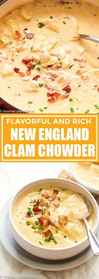 New England Clam Chowder - Immaculate Bites