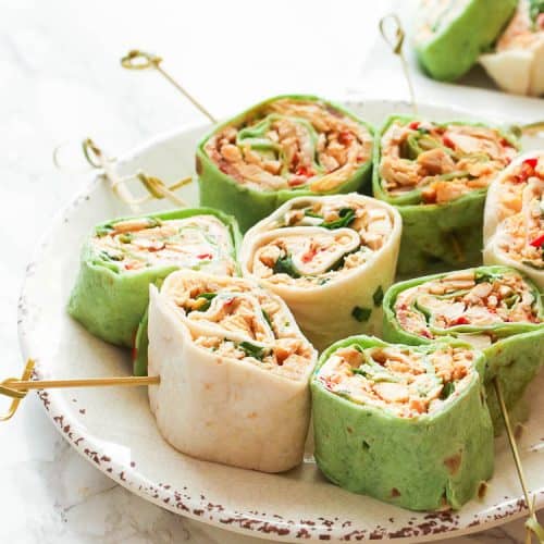 Chicken Tortilla Pinwheels - Immaculate Bites