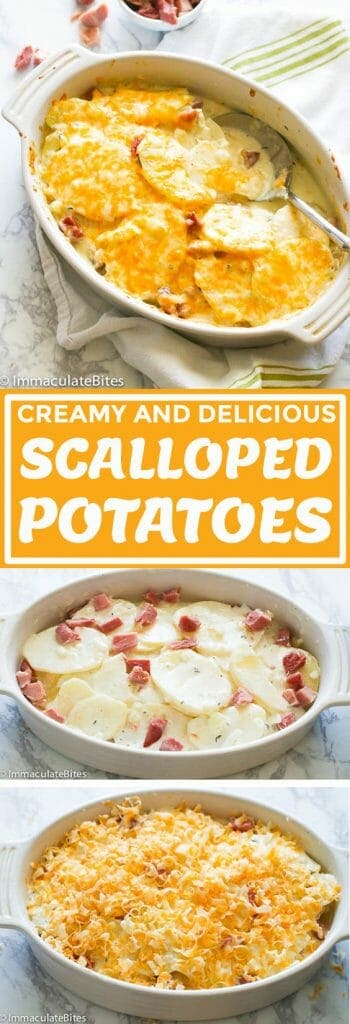 Scalloped Potatoes and Ham - Immaculate Bites