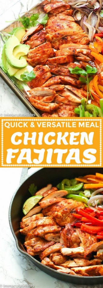 Chicken Fajitas - Immaculate Bites