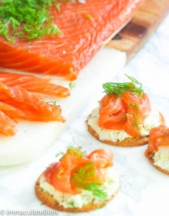 Cured Salmon Gravlax - Immaculate Bites