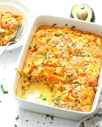 Sausage Egg Casserole - Immaculate Bites