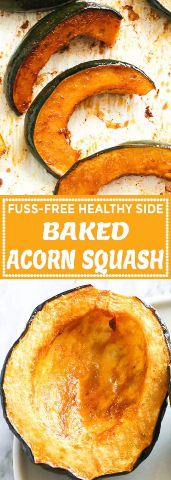 Baked Acorn Squash - Immaculate Bites