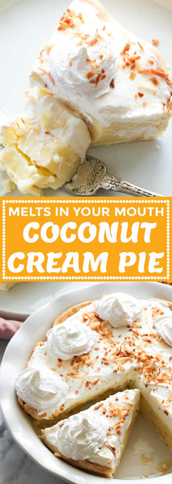 Coconut Cream Pie - Immaculate Bites