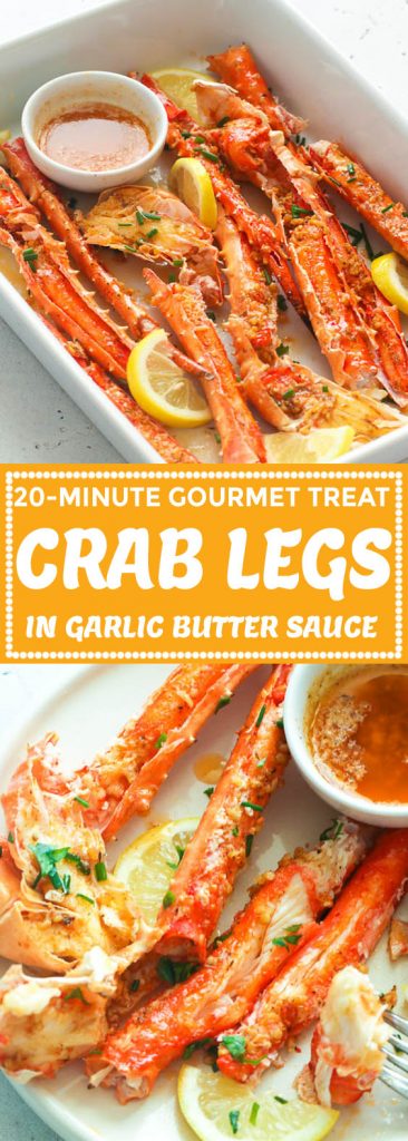 Baked Crab Legs in Butter Sauce - Immaculate Bites