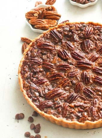 Chocolate Pecan Pie (Plus VIDEO) - Immaculate Bites