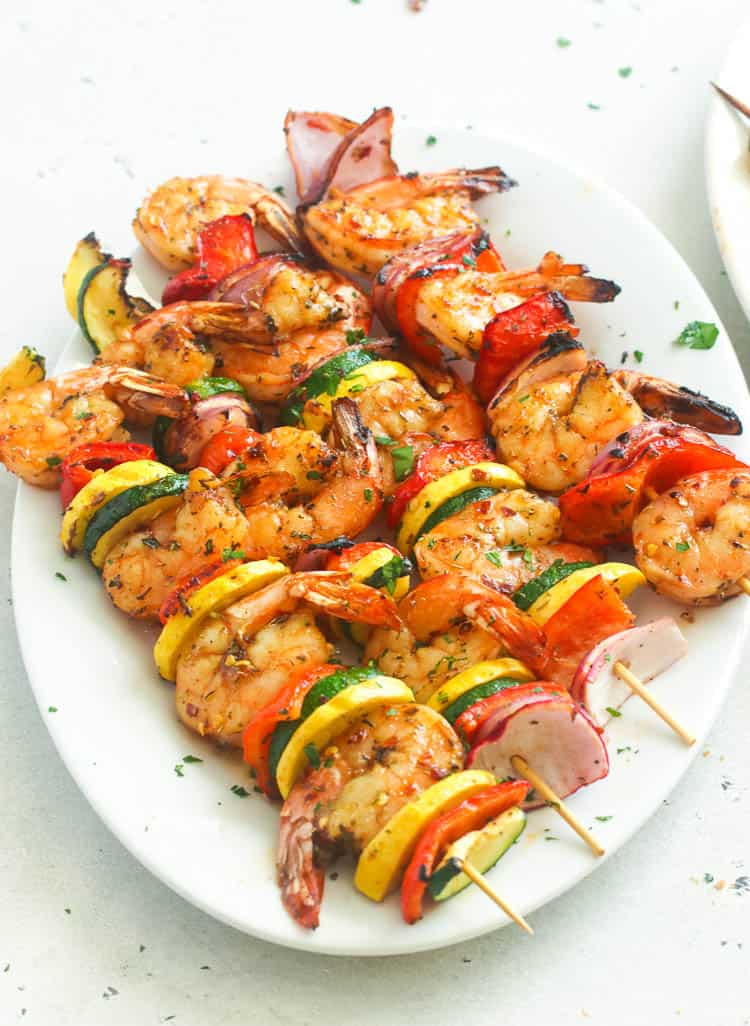 Grilled Shrimp Skewers - Dinner at the Zoo