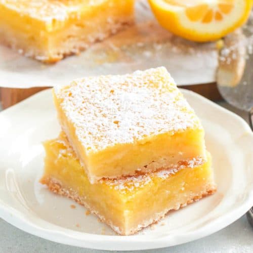 Easy Lemon Bars - Immaculate Bites